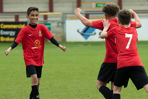 Myerscough Reds Player Celebration